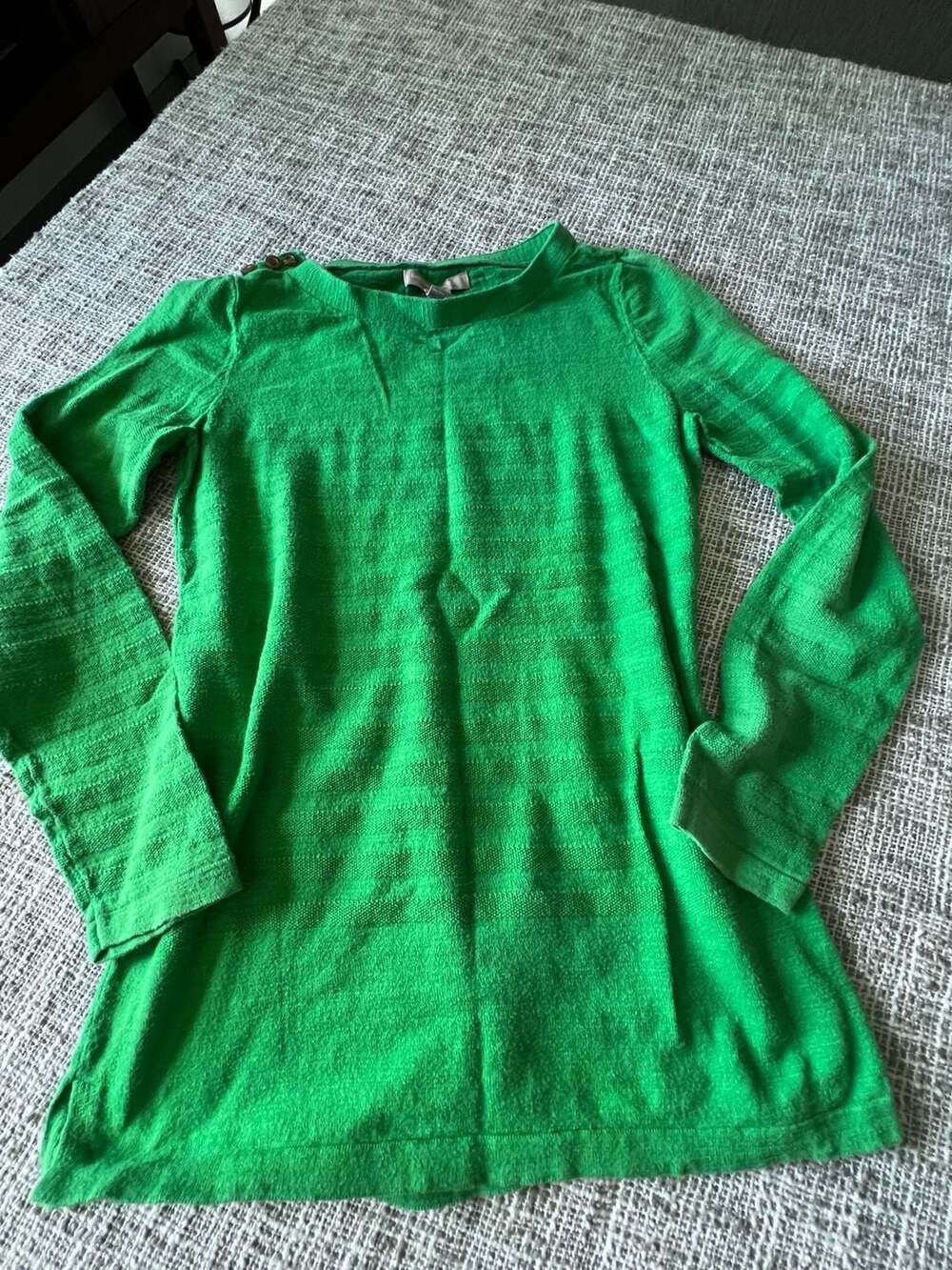 Banana Republic Sweater Size S Green Cotton Long Sleeve